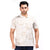 Printed Structured Beige Polo