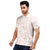 Printed Structured Beige Polo