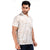 Printed Structured Beige Polo