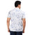 Printed Structured Blue Polo