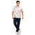 Printed Structured Beige T-shirt