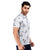 Printed Structured Blue T-shirt