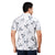 Printed Structured Blue T-shirt