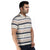 Printed Polo in Brown Stripes
