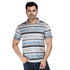 Printed Polo in Blue Stripes