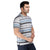 Printed Polo in Blue Stripes