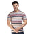 Printed Polo in Pink Stripes