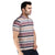 Printed Polo in Pink Stripes