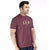 Printed Tee in Maroon