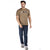 Printed Tee in Beige