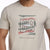 Printed Round Neck Tee in Beige