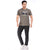 Printed Round Neck Tee in Mouse