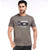 Printed Round Neck Tee in Mouse