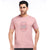 Printed Round Neck Tee in Pink
