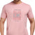 Printed Round Neck Tee in Pink