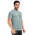 Printed Round Neck Tee in Powder Blue