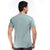 Printed Round Neck Tee in Powder Blue