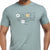 Printed Round Neck Tee in Powder Blue