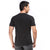 Printed Round Neck Tee in Black