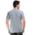 Printed Round Neck Tee in Light Grey