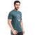 Printed Round Neck Tee in Bottle Green