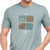 Printed Round Neck Tee in Sky Blue