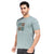 Printed Round Neck Tee in Sky Blue