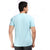 Printed Round Neck Tee in Light Blue