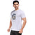 Printed Round Neck Tee in White