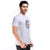 Printed Round Neck Tee in White