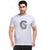 Printed Round Neck Tee in White