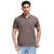 Basic Polo Tee in Brown
