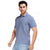 Basic Polo Tee in Mauve Blue