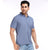 Basic Polo Tee in Mauve Blue