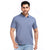 Basic Polo Tee in Mauve Blue