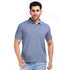 Basic Polo Tee in Mauve Blue