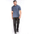 Structured Polo in Dark Blue