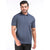 Structured Polo in Dark Blue