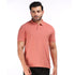 Basic Polo Tee in Coral