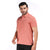 Basic Polo Tee in Coral