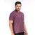Basic Polo Tee in Burgandy