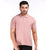 Basic Polo Tee in Peach