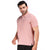 Basic Polo Tee in Peach