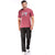 Printed Tee in Maroon