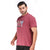 Printed Tee in Maroon