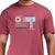 Printed Tee in Maroon