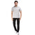 Printed Polo in Grey