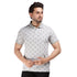 Printed Polo in Grey