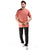 Basic Round Neck Tee in Coral