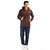 Relaxed Fit Graphic Hoodie in Brown